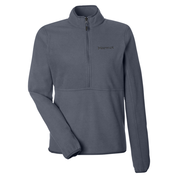 Marmot Women's Rocklin Half-Zip Jacket, Steel Onyx, Front view