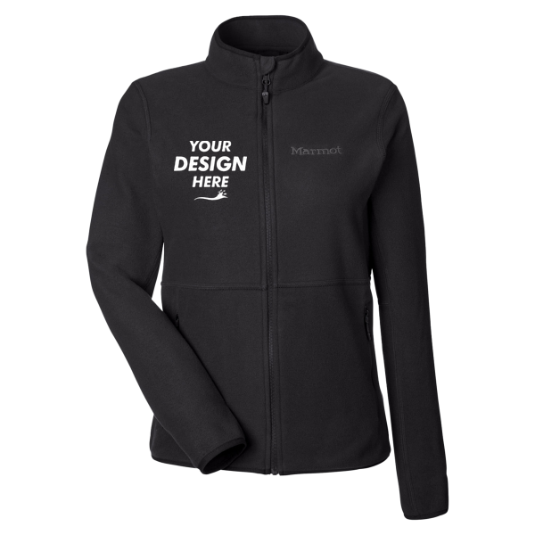 Marmot Women's Rocklin Jacket, Black, Front view, Mockup