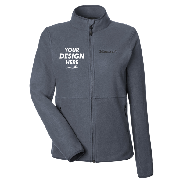Marmot Women's Rocklin Jacket, Steel Onyx, Front view, Mockup