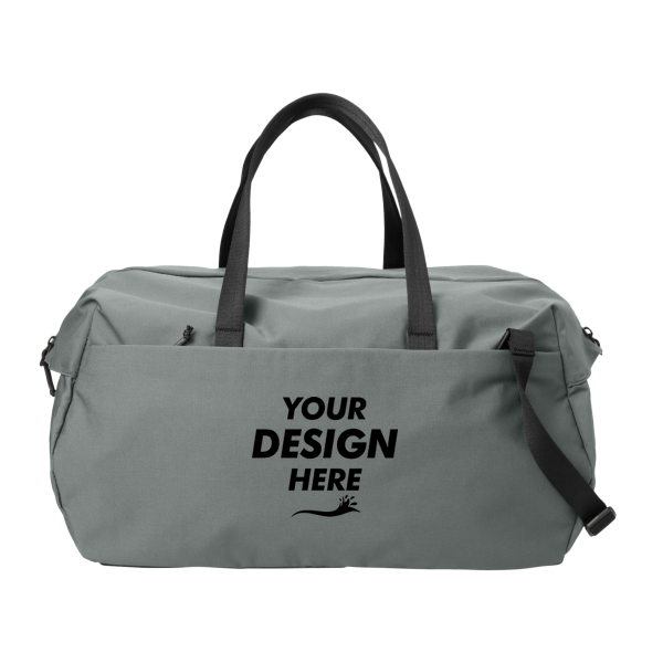 Mercer+Mettle Claremont Duffel, Storm Grey, Front view, Mockup