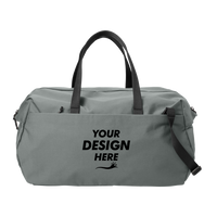 Mercer+Mettle Claremont Duffel, Storm Grey, Front view, Mockup