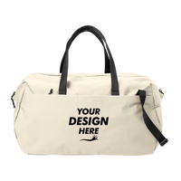 Mercer+Mettle Claremont Duffel, Warm Quartz, Front view, Mockup