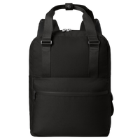 Mercer+Mettle Claremont Handled Backpack, Deep Black, Front view