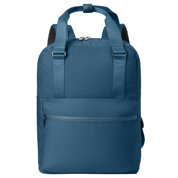 Mercer+Mettle Claremont Handled Backpack, Regatta Blue, Front view