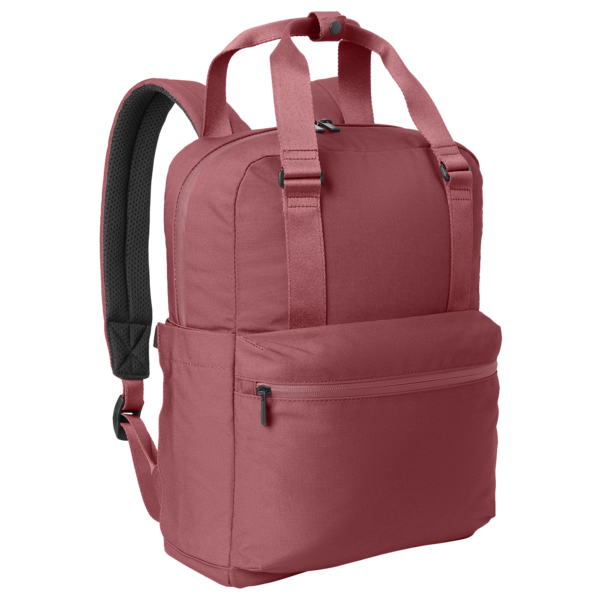 Mercer+Mettle Claremont Handled Backpack, Rosewood, Left Side view