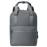 Mercer+Mettle Claremont Handled Backpack, Storm Grey, Front view