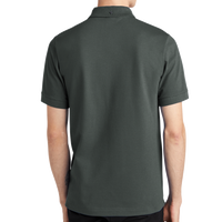 Mercer+Mettle Stretch Heavyweight Pique Polo, Anchor Grey, Back view