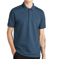 Mercer+Mettle Stretch Heavyweight Pique Polo, Insignia Blue, Front view
