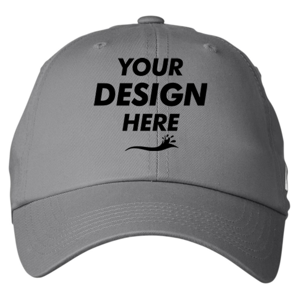 Nautica J-Class Baseball Cap, Graphite, Front view, Mockup