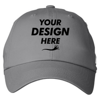 Nautica J-Class Baseball Cap, Graphite, Front view, Mockup