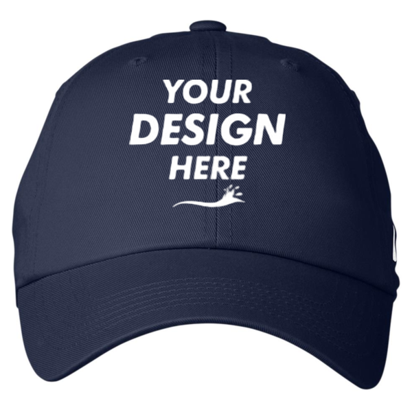 Nautica J-Class Baseball Cap, Nautica Navy, Front view, Mockup
