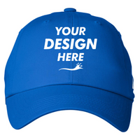 Nautica J-Class Baseball Cap, Royal, Front view, Mockup