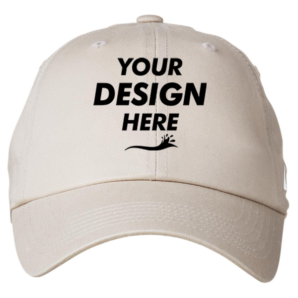 Nautica J-Class Baseball Cap, Stone, Front view, Mockup