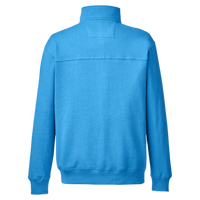 Nautica Men's Anchor Fleece Quarter-Zip Pullover, Azure Blue, Back view