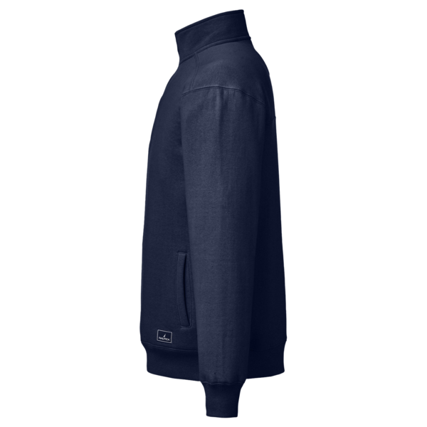 Nautica Men's Anchor Fleece Quarter-Zip Pullover, Navy, Left Sleeve view