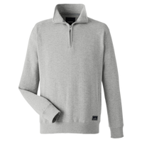Nautica Men's Anchor Fleece Quarter-Zip Pullover, Oxford Heather, Front view