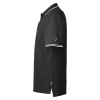 Nautica Men's Deck Polo, Black, Left Sleeve view