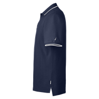Nautica Men's Deck Polo, Navy, Left Sleeve view