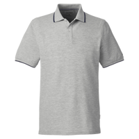 Nautica Men's Deck Polo, Oxford Heather, Front view
