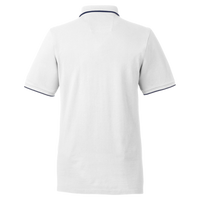 Nautica Men's Deck Polo, White, Back view
