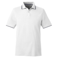 Nautica Men's Deck Polo, White, Front view