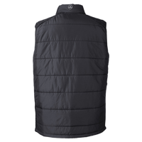 Nautica Men's Harbor Puffer Vest, Black / Black Heather, Back view