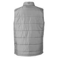 Nautica Men's Harbor Puffer Vest, Graphite / Graphite Heather, Back view