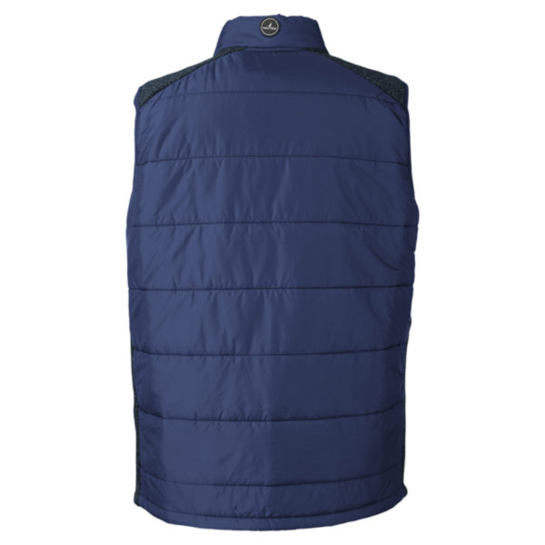Nautica Men's Harbor Puffer Vest, Navy / Navy Heather, Back view