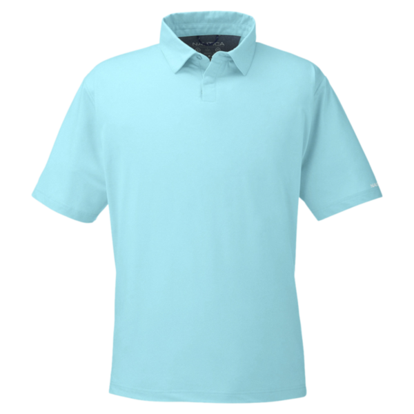 Nautica Men's Saltwater Polo, Sea Mist, Front view