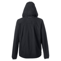 Nautica Men's Voyage Hooded Rain Jacket, Black, Back view