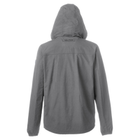 Nautica Men's Voyage Hooded Rain Jacket, Graphite, Back view