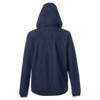 Nautica Men's Voyage Hooded Rain Jacket, Navy, Back view