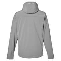 Nautica Men's Wavestorm Hooded Soft Shell Jacket, Graphite, Back view