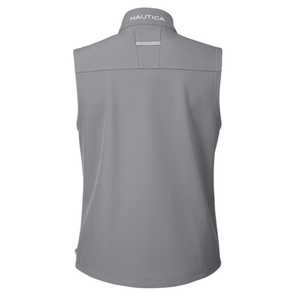 Nautica Men's Wavestorm Soft Shell Vest, Graphite, Back view