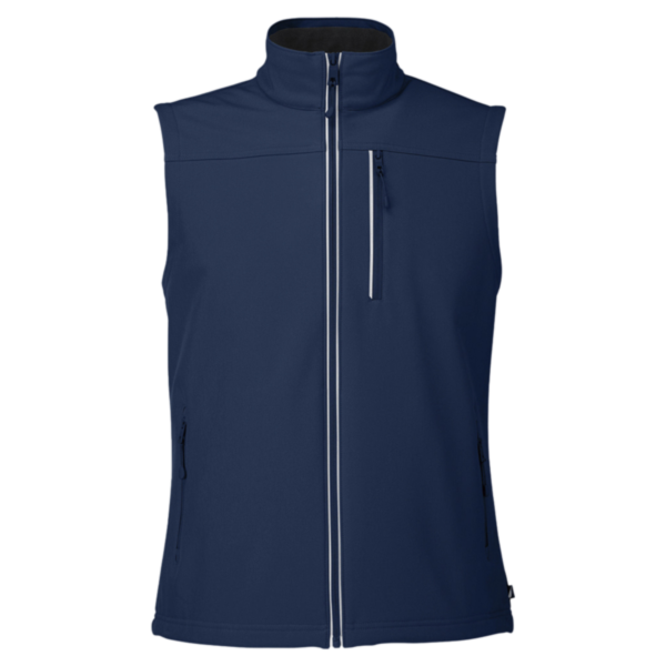 Nautica Men's Wavestorm Soft Shell Vest, Navy, Front view