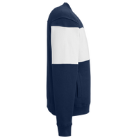 Nautica Unisex Anchor Fleece Colorblocked Bomber Jacket, Navy / White, Right Sleeve view