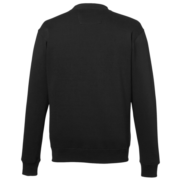 Nautica Unisex Anchor Fleece Crewneck Sweatshirt, Black, Back view