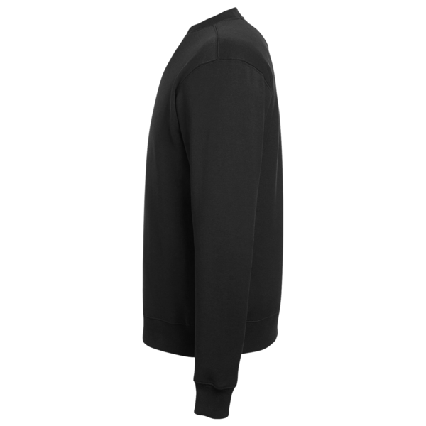 Nautica Unisex Anchor Fleece Crewneck Sweatshirt, Black, Left Sleeve view