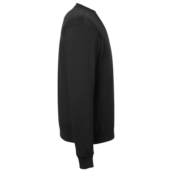 Nautica Unisex Anchor Fleece Crewneck Sweatshirt, Black, Right Sleeve view