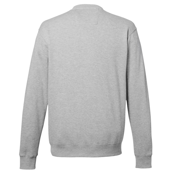 Nautica Unisex Anchor Fleece Crewneck Sweatshirt, Oxford Heather, Back view
