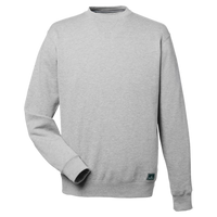 Nautica Unisex Anchor Fleece Crewneck Sweatshirt, Oxford Heather, Front view