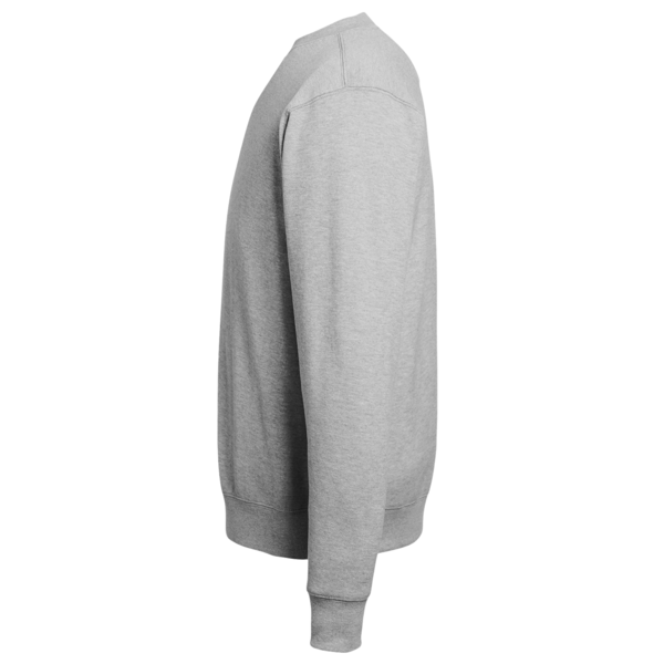 Nautica Unisex Anchor Fleece Crewneck Sweatshirt, Oxford Heather, Left Sleeve view