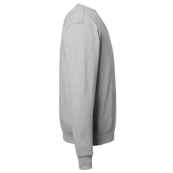 Nautica Unisex Anchor Fleece Crewneck Sweatshirt, Oxford Heather, Right Sleeve view