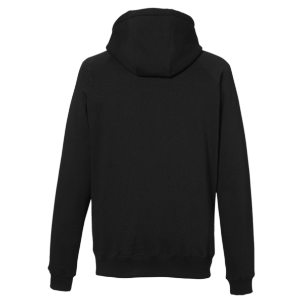 Nautica Unisex Anchor Fleece Hooded Sweatshirt, Black, Back view