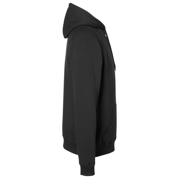 Nautica Unisex Anchor Fleece Hooded Sweatshirt, Black, Right Sleeve view
