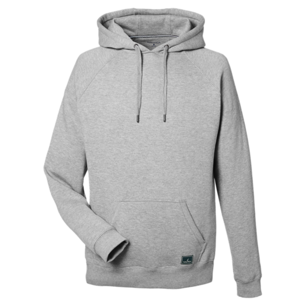 Nautica Unisex Anchor Fleece Hooded Sweatshirt, Oxford Heather, Front view