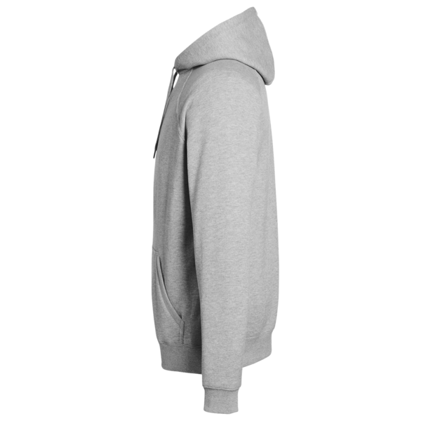 Nautica Unisex Anchor Fleece Hooded Sweatshirt, Oxford Heather, Left Sleeve view
