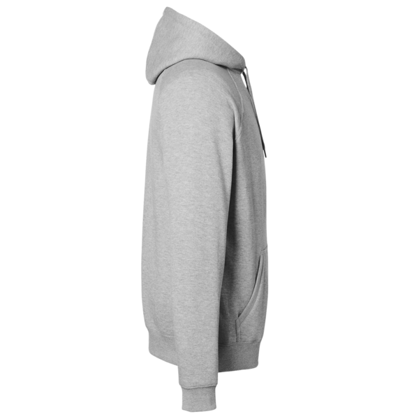 Nautica Unisex Anchor Fleece Hooded Sweatshirt, Oxford Heather, Right Sleeve view