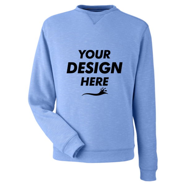 Nautica Unisex Sun Surfer Supreme Crewneck Sweatshirt, Vintage Mavi, Front view, Mockup