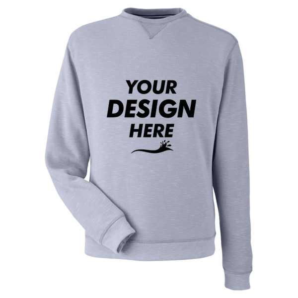 Nautica Unisex Sun Surfer Supreme Crewneck Sweatshirt, Vintage Pebble, Front view, Mockup